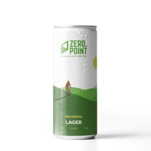 Пиво "Universal Lager" Безалкогольное Zero Point Brewery банка 0,33 ящик 20шт