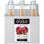 Сидр фруктовый Alska Apple, Cinammon & Winter Spices (Альска яблоко, корица, зимние специи) Оптом в ящике 12 шт. по 0.5 л Швеция (The Swedish Cider Company AB)