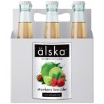Сидр фруктовый Alska Strawberry & lime fruit (Альска клубника и лайм) Швеция в ящике 12шт × 0,5 л