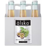 Сидр фруктовый Alska Passion Fruit Apple Cider (Альска яблоко и маракуйя) Оптом в ящике 12 шт. по 0.5 л Швеция (The Swedish Cider Company AB)