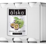 Сидр фруктовый Alska Passion Fruit Apple Cider (Альска яблоко и маракуйя) Оптом в упаковке 24 шт. по 0.5 л Швеция (The Swedish Cider Company AB)